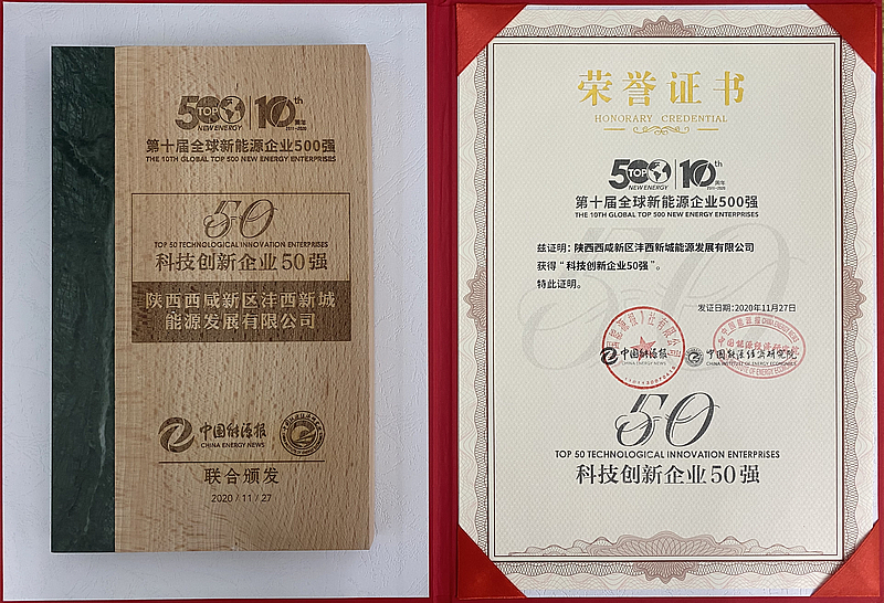 全球新能源科技創新企業50強